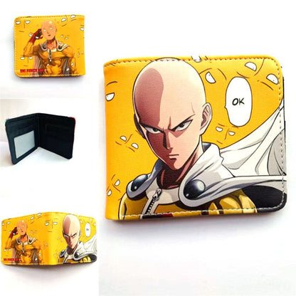 Anime ONE PUNCH MAN Saitama Wallet Young Men and Women Short Wallets Fashion PU Purse Cute Cosplay Gift