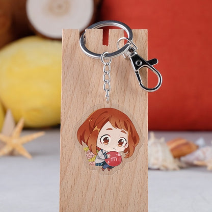 Keychain Anime Character My Hero Academia Deku Acrylic Keyring Japanese Cartoon Bag Handbag Gift For Student Comic Fans