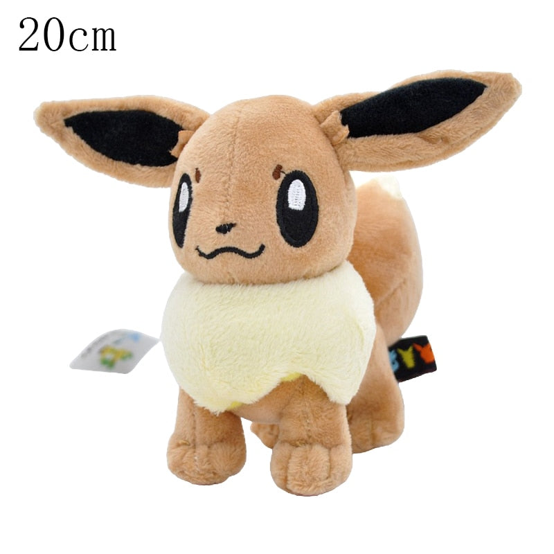 Pokemon Eevee Evolution Peluche Plush Toy Flareon Vaporeon Espeon Umbreon Leafeon Sylveon Pikachu Stuffed Doll Kid Xmas Gift