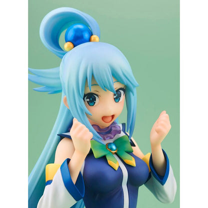 20CM Aqua Anime Konosuba Blessings for a Beautiful World Figure Cute With Fan Girl Standing Megumin Model Toys PVC Collection Gift Doll