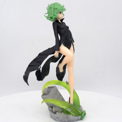 22cm Anime ONE PUNCH MAN Figure ONE PUNCH-MAN Senritsu no Tatsumaki PVC Action Figure Model Collectible model Toys Kid Gift