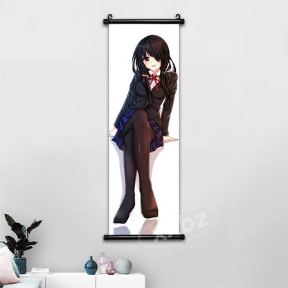 Anime Date A Live Poster Wall Art Canvas Kawaii Princess Pictures Modern Painting Tokisaki Kurumi Hanging Scroll Home Decor Gift