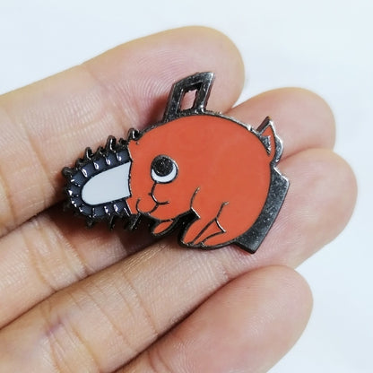 Cute Manga Brooch Chainsaw Man Pochita Enamel Pin Pines Brooches Lapel Pins Japanese Fashion Jewelry Accessories