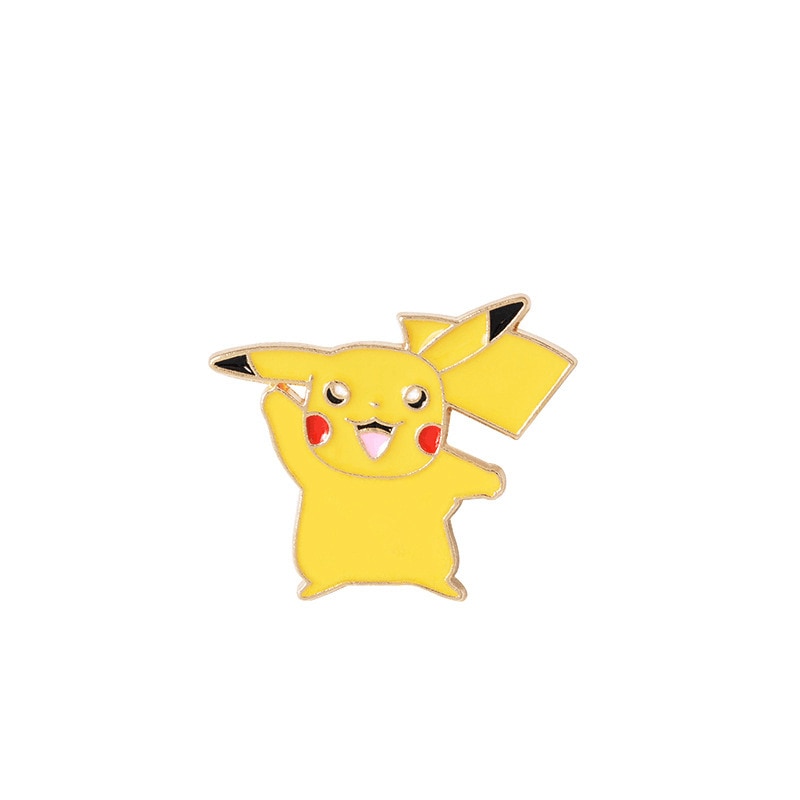 Pokemon Pikachu Anime Metal Enamel Brooch Badges on Backpack Clothing Lapel  jackets Jeans Accessories Jewelry Decoration Gift