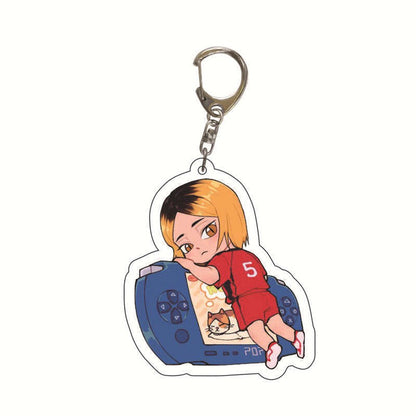 Cartoon Volleyball Boy Key Chain Ring Anime Haikyuu!! Keyring Cute Keychain Sleutelhanger New Keychain Accessories Pendant Gift