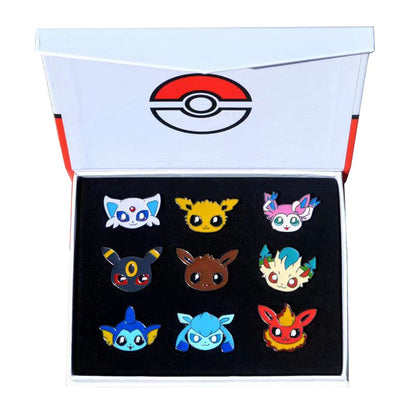 Pokemon Gym Badges Kanto Johto Hoenn Sinnoh Unova Kalos League Region Pins Brooches Orange Islands Box Collection Pocket Monster