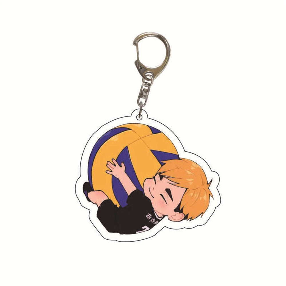 Cartoon Volleyball Boy Key Chain Ring Anime Haikyuu!! Keyring Cute Keychain Sleutelhanger New Keychain Accessories Pendant Gift