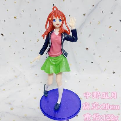 20cm The Quintessential Quintuplets Figure Anime Nakano Miku Action Figure Nakano Ichika Nino Yotsuba Itsuki Figurine Model Doll