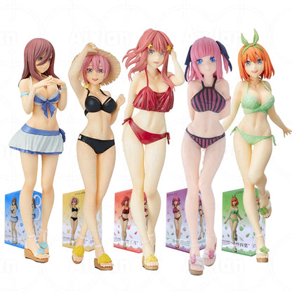 20cm The Quintessential Quintuplets Figure Anime Nakano Miku Action Figure Nakano Ichika Nino Yotsuba Itsuki Figurine Model Doll