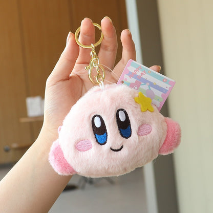 NEW Kawaii Anime Cartoon Star Kirby Plush Cosmetic Bag Cute Pink Plush Portable Storage Bag Coin Purse Girl&amp;Child Holiday Gifts