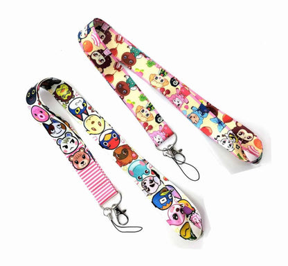 Cartoon Animal Crossing Key Lanyard ID Badge Holders Animal Phone Neck Straps with Keyring Phone Accessories D062