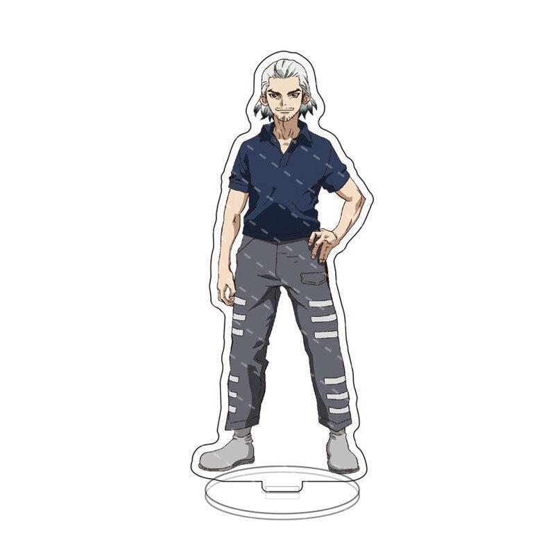 Anime Game Dr. Stone Acrylic Stand Action Figure Toy Ishigami Senkuu PVC Desktop Stand Model Toys Gift Cosply Beauty Collection