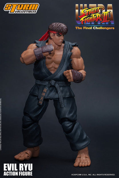 Storm Toys Ryu 1/12 Street Fighter II Four-Headed Carving Full Set 6&#39;&#39; Action Figure In Stock For Fans Collection