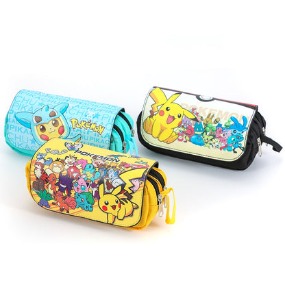 Pokemon Pencil Box Anime cartoon characters Pikachu School Supplies Stationery Schoolbag pencil case Birthday Party Gifts