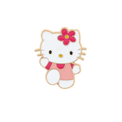 Fashion Kawaii Cinnamoroll My Melody Hello Kitty Sanrio Brooch Strawberry Creative Cute Metal Brooch Wholesale