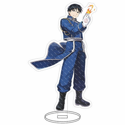 1 Pcs New Anime Fullmetal Alchemist Acrylic Stand Model Roy Mustang Riza Hawkeye Alphonse Elric Desk Decor Action Figure Toys