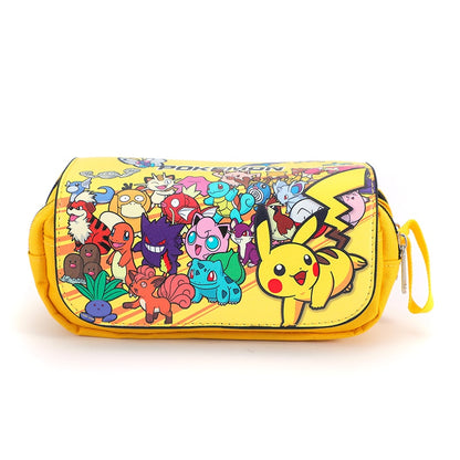 Pokemon Pencil Box Anime cartoon characters Pikachu School Supplies Stationery Schoolbag pencil case Birthday Party Gifts