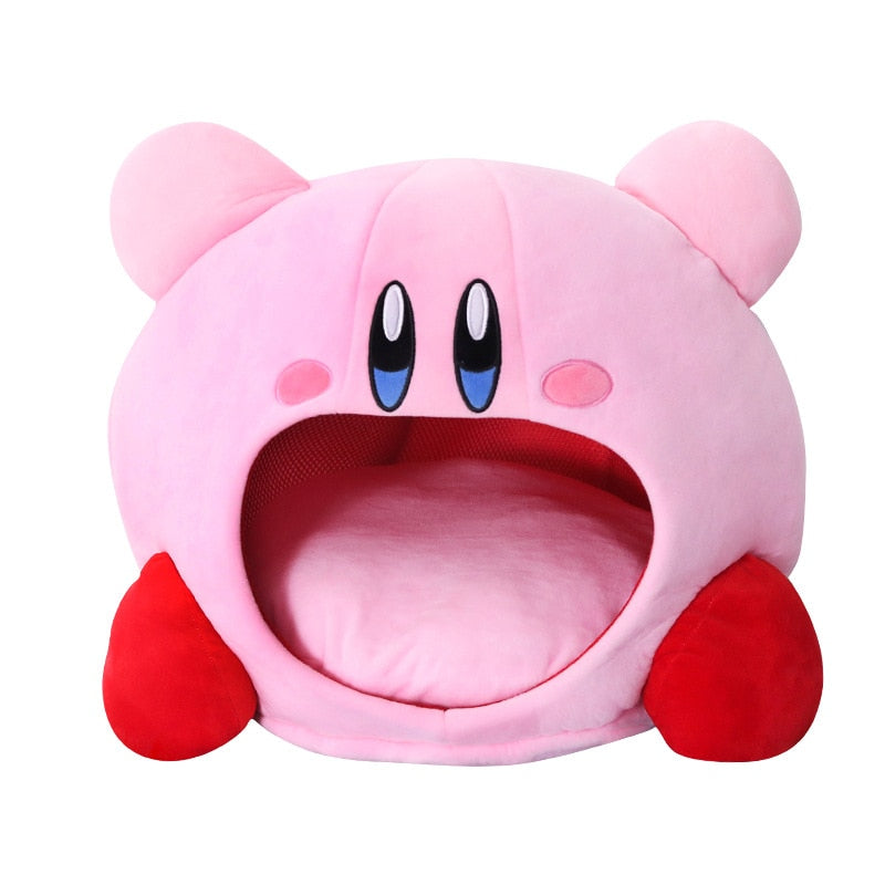 Anime Games Kirby Peripheral Plush Doll Funny Nap Pillow Soft Pet Cat Nest Kawaii Stuffed Toy Pet Bed Decora Cute Gift For Kids