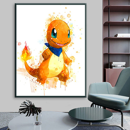 Japan Anime Peripherals Pokemon Pikachu Poster Mural Decoration Cartoon Wall Art Water Colours Canvas Painting Baby Kids Gifts