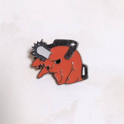 Cute Manga Brooch Chainsaw Man Pochita Enamel Pin Pines Brooches Lapel Pins Japanese Fashion Jewelry Accessories