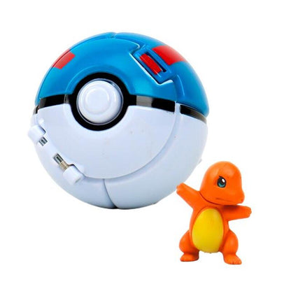 Pokemon Ball Pokeball Anime Figure Pikachu Squirtle Pocket Monster Variant Pokémon Elf Ball Toy Action Model Gift