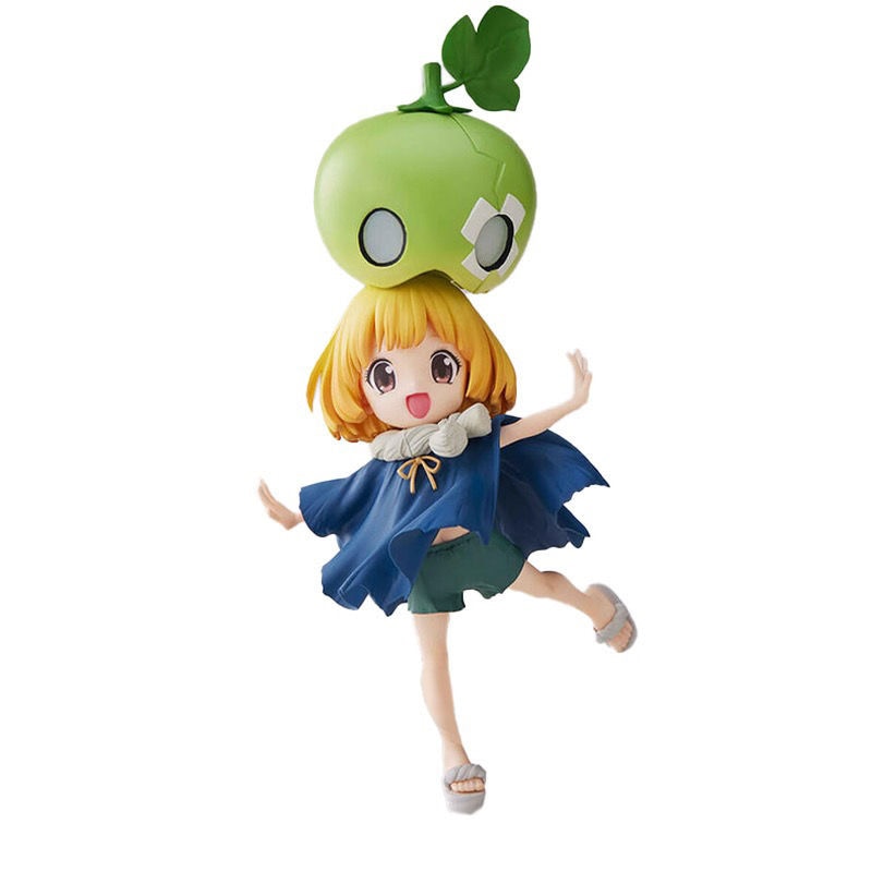 12 Cm Dr. Stone Anime Figure Kawaii Action Figure Double Head Replaceable Cute Pvc Collection Ornaments Model Gifts Toys