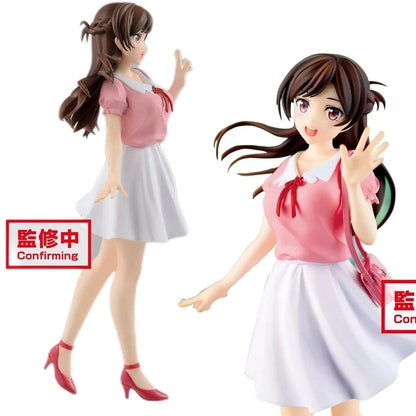 18cm Rent A Girlfriend Chizuru Mizuhara Anime Figure Ruka Sarashina/Sakurasawa Sumi Action Figure Collection Model Doll Toys