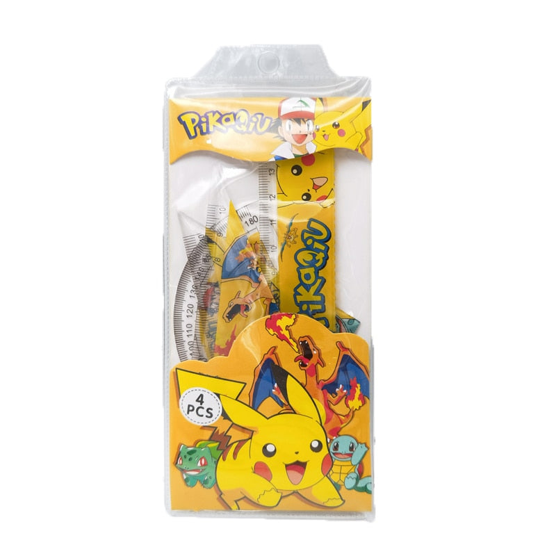 Pokemon Eevee Pikachu Eeveelution Notebook Stationary Set Cartoon Pencil Ruler Eraser Pencil Sharpener Notebook Set Student Gift