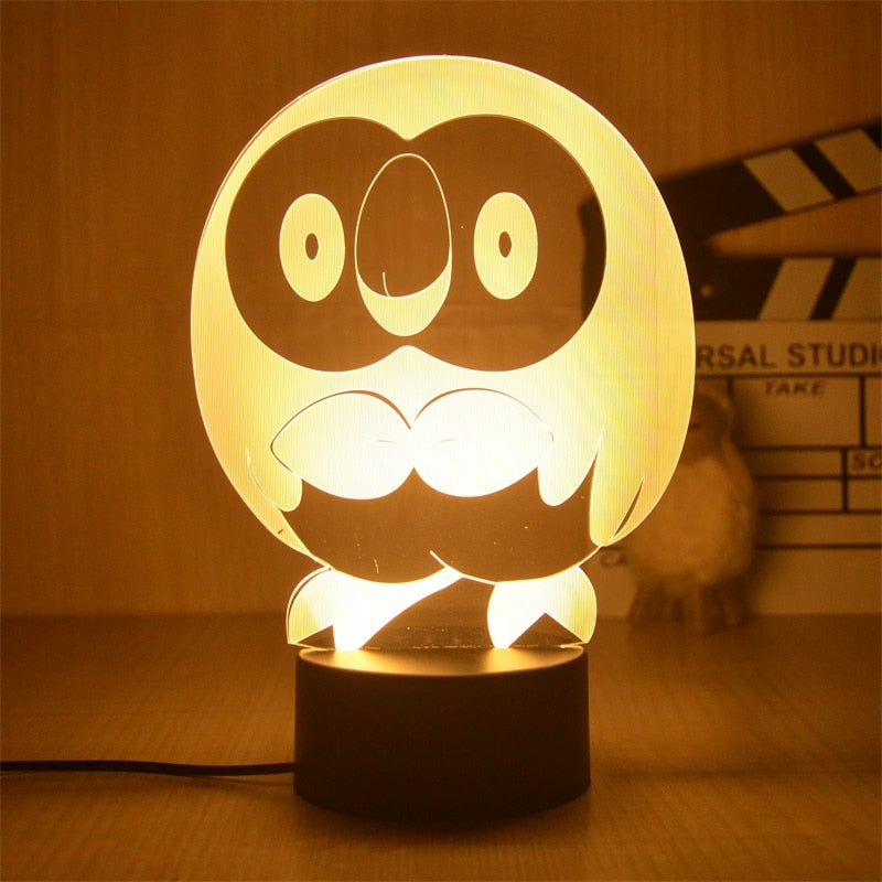 New Pokemon Pikachu Led 3D Night Light Kids Toy Anime Figures Cute Pikachu Bedside Lamp for Children Bedroom Decor Birthday Gift