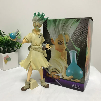 20cm Dr. Stone Anime Figure Ishigami Senkuu Action Figure 1262# Dr.STONE Senkuu Ishigami Figurine Collectible Model Doll Toys