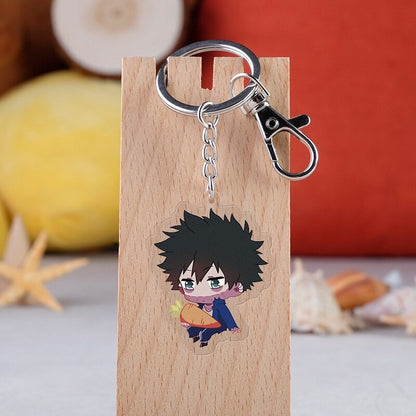 Keychain Anime Character My Hero Academia Deku Acrylic Keyring Japanese Cartoon Bag Handbag Gift For Student Comic Fans