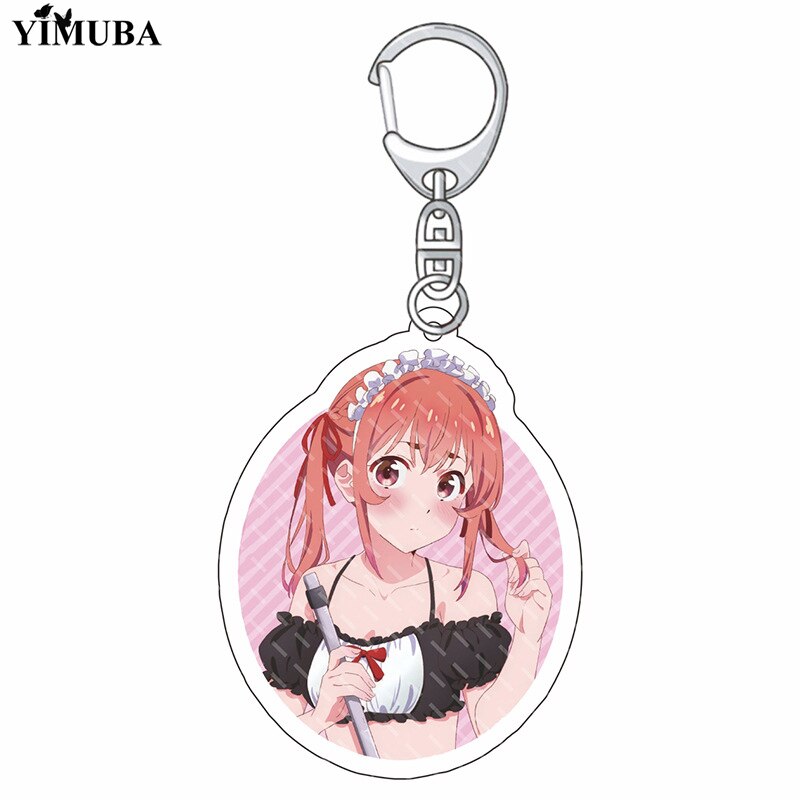 Anime Rent A Girlfriend Kanojo Okarishimasu Charm Keychain Ichinose Chizuru Asami Nanami Sakurasawa Sumi Sarashina Ruka Keyring