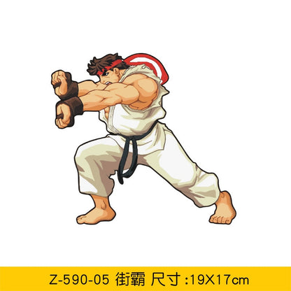 LYKX Cartoon King of Fighters Street Fighter Game Anime Stickers Funny Car Creative Car Stickers To Cover Scratches