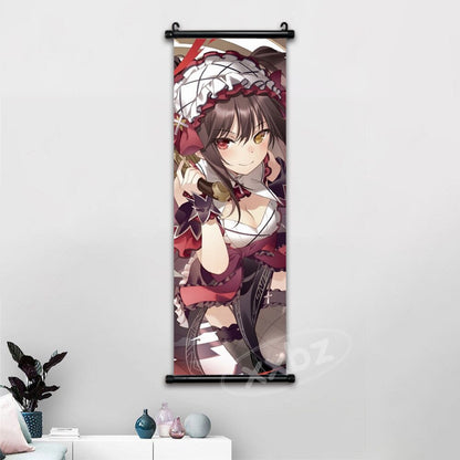 Anime Date A Live Poster Wall Art Canvas Kawaii Princess Pictures Modern Painting Tokisaki Kurumi Hanging Scroll Home Decor Gift