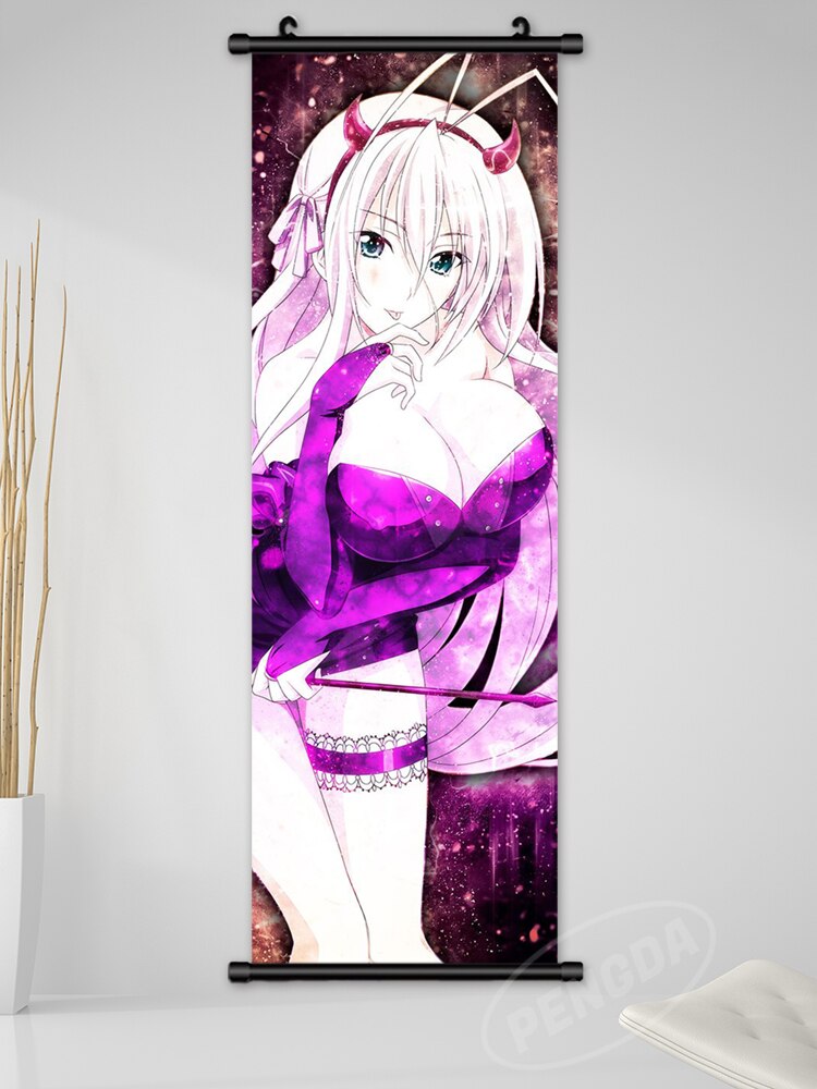 Wall Art Anime Hanging Painting Posters High School DxD Canvas Print Rias Gremory Picture Home Decor Scroll Bedside Background