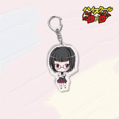 KeyChain Men High School DxD Key Chain Women Acrylic Car Cosplay Japanese Key Ring Rias Gremory Pendant Party Charm Kids Gift