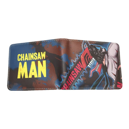 Anime Chainsaw Man Cute Cartoon Comics Purse Student Wallet Credit Card Holder