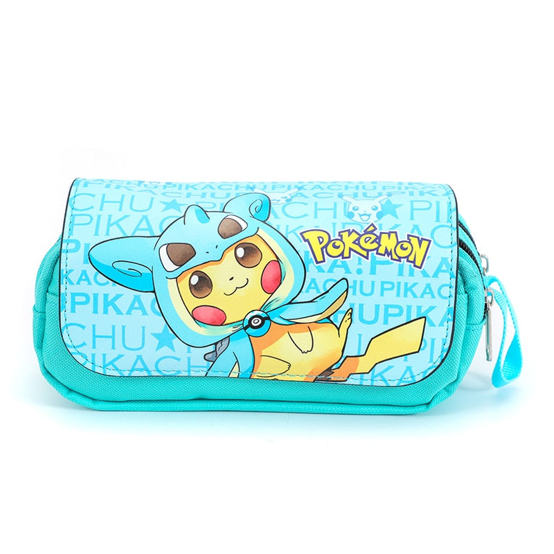 Pokemon Pencil Box Anime cartoon characters Pikachu School Supplies Stationery Schoolbag pencil case Birthday Party Gifts