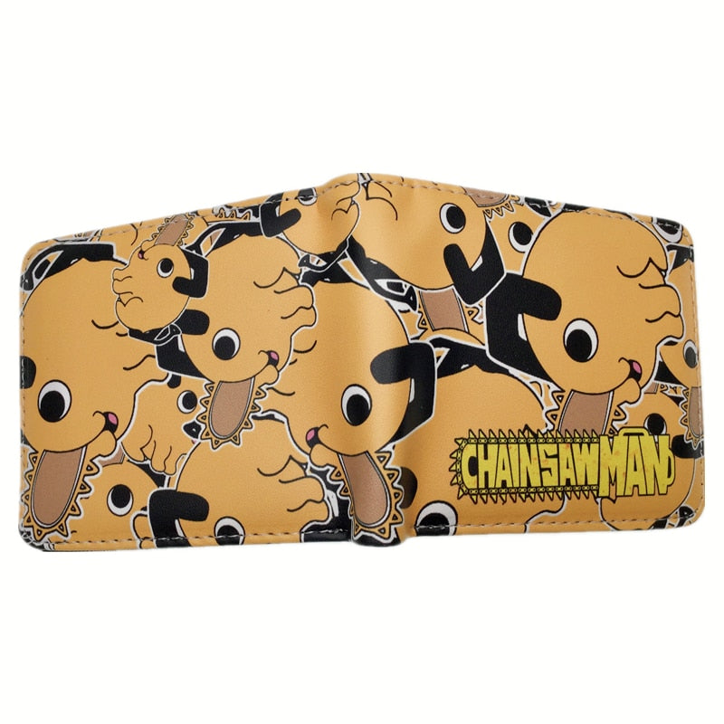 Anime Chainsaw Man Cute Cartoon Comics Purse Student Wallet Credit Card Holder