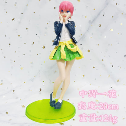 20cm The Quintessential Quintuplets Figure Anime Nakano Miku Action Figure Nakano Ichika Nino Yotsuba Itsuki Figurine Model Doll