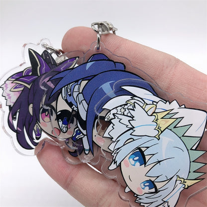 Anime DATE A LIVE Himekawa Yoshino Yatogami Tohka Tokisaki Kurumi Keychain Cosplay Accessories Pendant Cartoon Gift