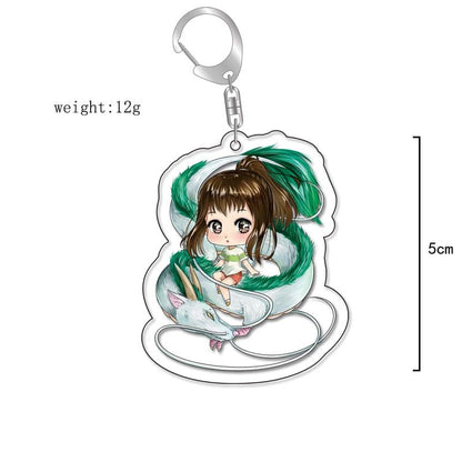 Anime Kiki&#39;s Delivery Service MY NEIGHBOUR TOTORO Spirited Away Cosplay Keychain Acrylic Pendant Backpack Props Accessories Gift