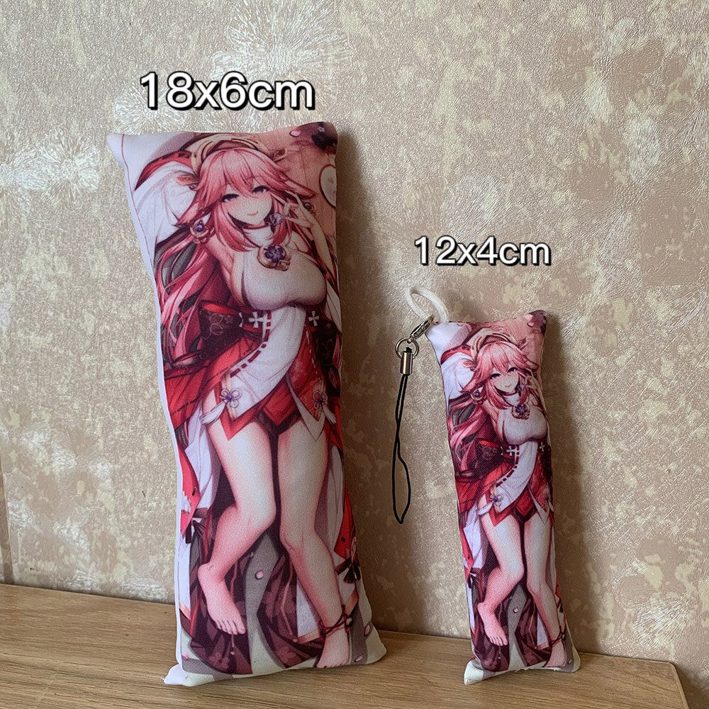 Rent A Girlfriend Mini Pillow Small Body Pillow Pendant Sarashina Ruka Dakimakura Cartoon Game Keychain