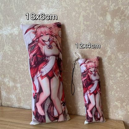 Rent A Girlfriend Mini Pillow Small Body Pillow Pendant Sarashina Ruka Dakimakura Cartoon Game Keychain