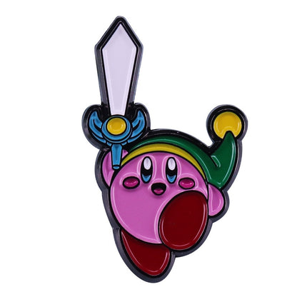 japan Game Kirby Anime Pins for Backpacks Badges on Manga Enamel Pin Accessories for Jewelry Cute Things Brooches Gift