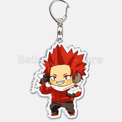 Cute My Hero Academia Anime Keychain Izuku Shouto Midoriya Bakugou Key Chain for Accessories Pendant Key Ring Keychains Gift