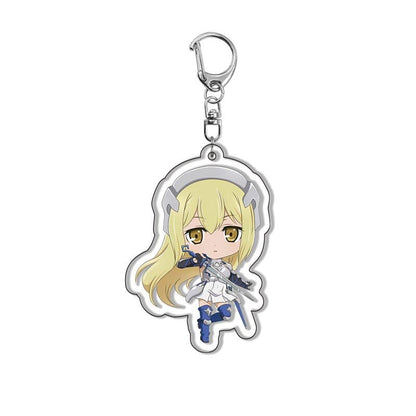 Anime DanMachi Is It Wrong To Try To Pick Up Girls In A Dungeon Keychain Jewelry Gift Original Accessories Firgures Car Cute Toy