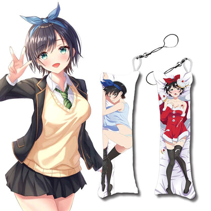 Rent A Girlfriend Mini Pillow Small Body Pillow Pendant Sarashina Ruka Dakimakura Cartoon Game Keychain