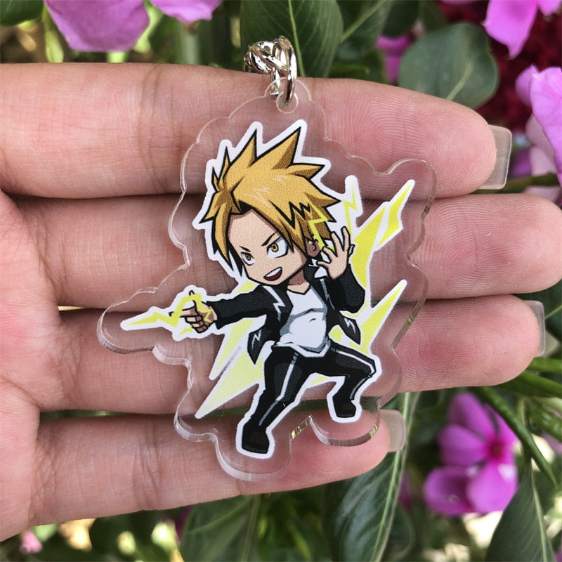 Anime My Hero Academia Ashido Mina Ojiro Mashirao Keychain Cosplay Accessories Pendant Badge