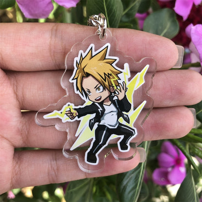 Anime My Hero Academia Ashido Mina Ojiro Mashirao Keychain Cosplay Accessories Pendant Badge